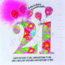 I am very proud because you are a very beautiful and obedient young woman who every day struggles to make her dreams come true and who does not give up until she achieves what happy birthday to granddaughter wishes. 21st Birthday Card For Granddaughter Luxury Boxed 21st Birthday Card Happy Birthday Granddaughter 21st Birthday Card For Granddaughter