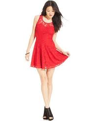 Material Girl Juniors Lace Skater Dress Juniors Dresses Macy S Junior Cocktail Dresses Cute Cocktail Dresses Lace Skater Dress