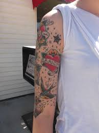 Traditional Half Sleeve Tattoo Picture Last Sparrow Tattoo Half Sleeve Tattoos Traditional Traditional Tattoo Sleeve Tattoo Sleeve Filler