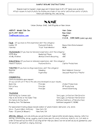 How do you write a resume if you have nothing to put on it? Model Resume Template Acting Resume Template Acting Resume Resume Examples