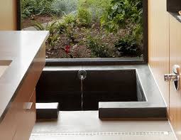 ◦ tiles & tapware online & instore ◦ delivery from $10 aus wide ◦ $3 samples delivered to your door for free ◦ check it out tileandbathco.com.au. A Sunken Bathtub Is A Creative Feature In This Master Bathroom