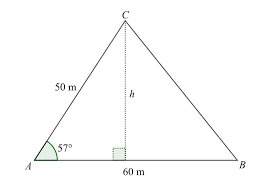 Arealet af en retvinklet kan beregnes ved hjælp af formlen: Matematikk For Yrkesfaglige Programmer Arealformelen For Trekanter Ndla