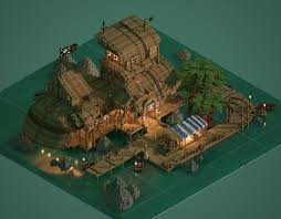 Voxel shader brush to use voxel shaders interactively and directly. The Pirates Retreat Voxel