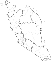 Posisi singapura lebih tepatnya berada di semenanjung malaya. Kosong Peta Semenanjung Malaysia