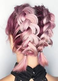 Want to rock a braid but have short hair? Soft Pink Hair Cute Braids Pinterest Lauranoet Cute Hairstyles For Short Hair Hair Styles Braids For Short Hair