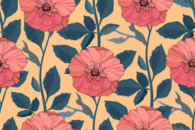 Maybe you would like to learn more about one of these? Premium Vector Art Floral Vector Seamless Pattern Beautiful Vector Summer Flowers Coral Color Mallows