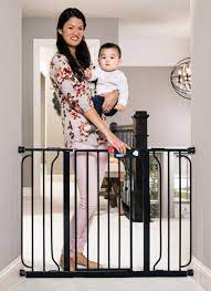 Regalo Easy Step 51 Inch Extra Wide Walk Thru Safety Gate Black You Can Get More Details By Clicking On The Extra Wide Baby Gate Baby Gates Wide Baby Gate