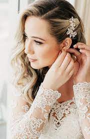 30 Chic Bridal Hairstyles For Your Special Day Wedding Hair Side Bridal Hair Side Swept Short Bridal Hair