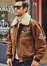 Flavor New Men S Real Leather Bomber Jacket With Removable Fur Collar Sheheonline Leather Jacket Men Style Leather Jacket Men Jackets Men Fashion