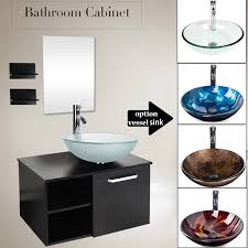 Add style and functionality to your bathroom with a bathroom vanity. 28 Bathroom Vanity Wall Mount Cabinet Floating Vessel Sink Faucet Mirror Combo Us Bathroom Vanities Aliexpress