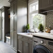 But it's a huge room and always looked unfinished without anything up top. 75 Beautiful Laundry Room With Brown Cabinets Pictures Ideas July 2021 Houzz