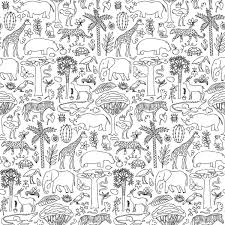 Africa Hand Drawn Safari Seamless Pattern Custom Wallpaper What kind of safari you'll have depends on your budget. africa hand drawn safari seamless