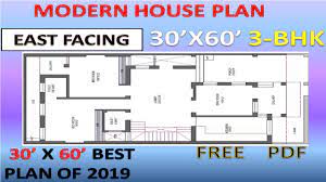 Make walls in north and east slightly shorter and thinner than south and west. 30 X60 East Facing House Plan With Parking Ll Vastu House Plan 3bhk Llà¤˜à¤° à¤• à¤¨à¤• à¤¶ 30 X60 Ll Youtube
