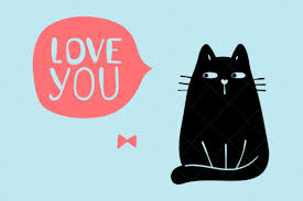 Roll angle and leaves 01. Black Cat With Love Graphic By Catandme Creative Fabrica
