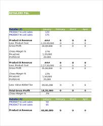 Revenue spreadsheet 3 year sales projection template templates for. 12 Profit And Loss Templates In Excel Free Premium Templates