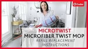 Are you wondering how to wash an o'cedar mop head? O Cedar Microtwist Microfiber Twist Mop Refill Replacement Instructions Youtube