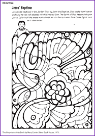 Have fun discovering pictures to print and drawings to color. Jesus Baptism And The Spirit Of God Color Puzzle Kids Korner Biblewise