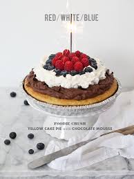 Awesome cakes that look like pies image. Birthday Cake Pie With Chocolate Mousse