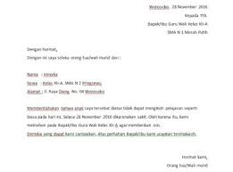 Download contoh surat izin tidak masuk sekolah smp / mts.docx. Contoh Surat Izin Sekolah Yang Baik Dan Benar Contoh Surat