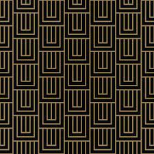 Welcome to our shop, stock fabric! Seamless Geometric Pattern By Stripes With Black Background Geometric Pattern Gold Art Print Geometric