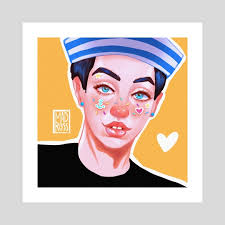 834 821 810 просмотров 834 млн просмотров. Josuke Gappy Higashikata An Art Print By Madison Ross Inprnt