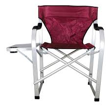 Stylish Camping Heavy Duty Folding Camping Director Chair W Side Table Burgundy Sl1215 A Special Product Just For You Chair Camping Furniture Lawn Chairs