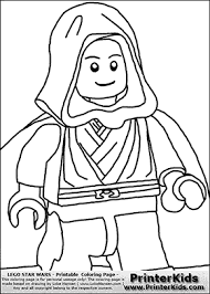 Lego Star Wars Clipped Young Anakin Skywalker Walking In Cloak Coloring Page Lego Star Wars Lego Coloring Pages Star Wars Art