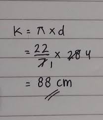 Diketahui Sebuah Roda Memiliki Diameter 28cm Hitunglah Keliling Lingkaran Tersebut Brainly Co Id