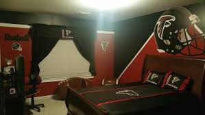 Atlanta Falcons Boys Bedroom Custom Painted By Me Atlanta Falcons Room Atlanta Falcons Painting Atlanta Falcons Bedroom