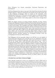 These includes islands and land masses which the philippines also claims to be within its own territory. West Philippine Sea Dispute Jeopardizes Petroleum Exploration And Dev