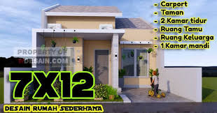 Tapi dengan menggunakan tipe 65 kan lebih memungkinkan anda memiliki sisa ruang yang lebih sekitar 2 5 m x 2 m. Desain Rumah Sederhana Tampilan Simple Menarik Ukuran 7x12 Desain Rumah Minimalis
