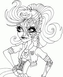 Frankie stein is really familiar among children who like monster high. Monster High Frankie Stein Coloring Pages Coloring Home