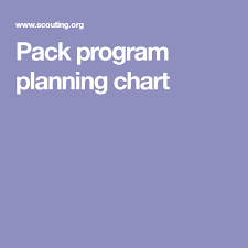 Pack Program Planning Chart Scouting Pdf Programming