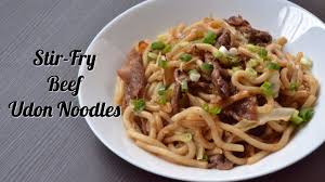 Combine soy sauce, sake, and honey in a small bowl; Easy Japanese Stir Fry Beef Udon Noodles Youtube