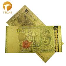 Myr), is the official currency of malaysia. 24k Gold Foil Banknote Malaysia 50 Usd Paper Money Bill Collections For Gifts Paper Money Us Coins Paper Money