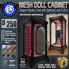 Get the best deals on glass display cabinets. Second Life Marketplace Er Mesh Doll Cabinet