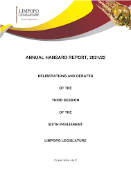 ANNUAL HANSARD REPORT, 202122