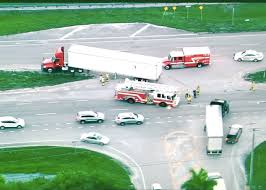 The crash happened at about 3:30 p.m. Roof Sheared Off Of Tesla In Fatal Crash With Turning Semi Truck