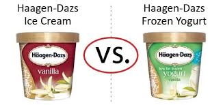 You'd need to walk 76 minutes to. Nutrition Faceoff Haagen Dazs Vanilla Ice Cream Vs Frozen Yogurt Healthcastle Com