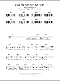 The interface can be extensively modified through manakin aspects and xsl based themes. The Ray Charles Singers Love Me With All Your Heart Cuando Calienta El Sol Sheet Music Download Printable Pdf Pop Music Score For Piano Chords Lyrics 109486