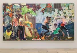 They say this will never go out of style, but it's a little boring. Michael Armitage Paradise Edict
