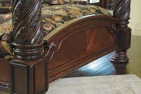 A rich traditional design and exquisite details come together to create the ultimate in the grand style of the north shore poster bedroom set. North Shore King Poster Bed With Canopy Ashley Furniture Homestore