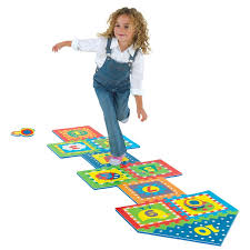 It must land within the confines of the square without bouncing out or touching a line. Hopscotch Indoor And Outdoor Play Set Educational Toys Planet