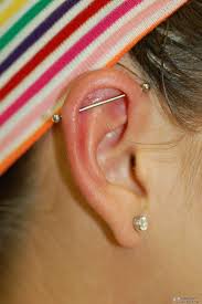 The industrial bar piercing is an awesome adornment for your upper ear. Industrial Piercing Faqs Painful Pleasures Community