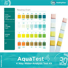 Aquatest 4 Way Pool Spa Test Strips