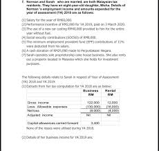 Introduced in budget 2018, rental. Solved 7 Norman And Sarah Who Are Married Are Both Mala Chegg Com