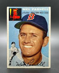 1954 Topps #40 Mel Parnell 2× All-Star (1949, 1951) AL wins leader (1949)  Pitched a no-hitter