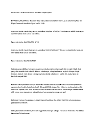Berikut ini alternatif link emis manajemen un mts ma Informasi Login Bioun Untuk Jenjang Sma Docx