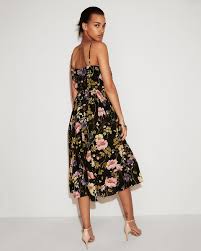 Petite Floral Empire Waist Midi Dress Express Dresses Flattering Fashion Midi Dress Summer