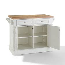 crosley furniture butcher block top